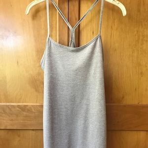 Lululemon Power Y Gray Tank Size 8